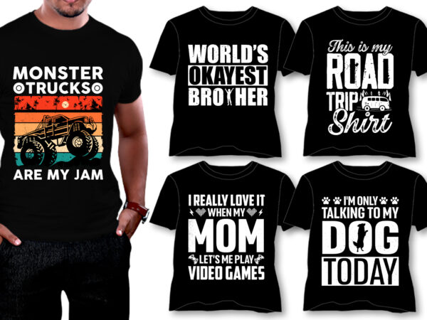 T-shirt design bundle-typography T-shirt design bundle-typography