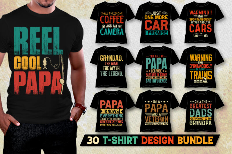 T-Shirt Design Bundle-Trendy T-Shirt Design