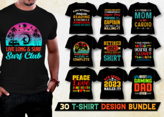 T-Shirt Design Bundle for POD