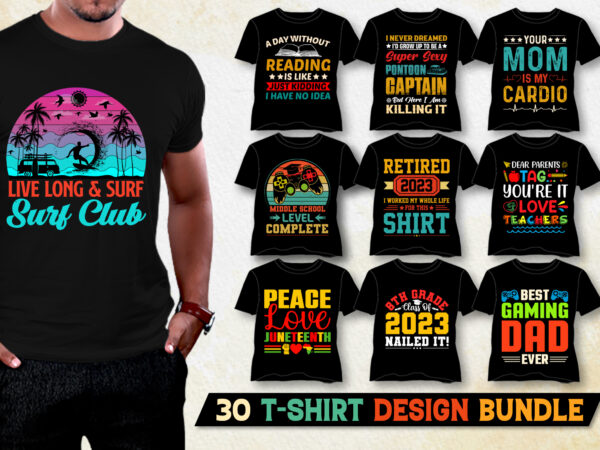 T-shirt design bundle for pod