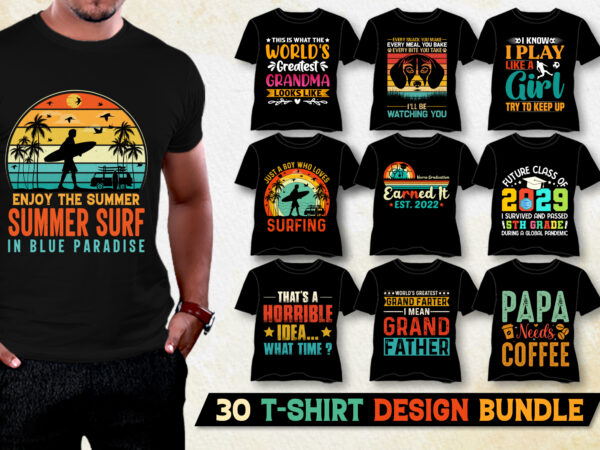 T-shirt design bundle for pod