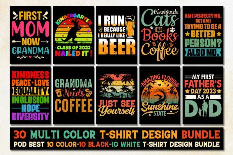 T-Shirt Design Bundle-Trendy Pod Best T-Shirt Design Bundle