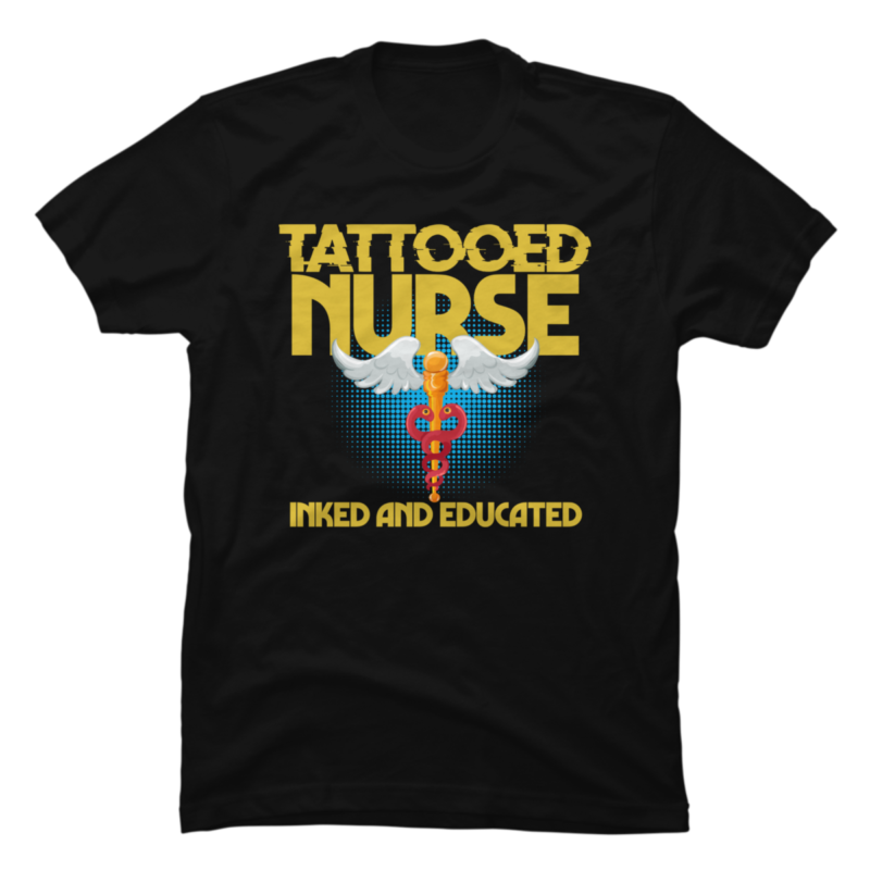 Tattooed Nurse Tattoo Cool Registered Nurses - Buy t-shirt designs