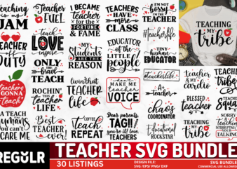 Teacher Quotes Svg Bundle