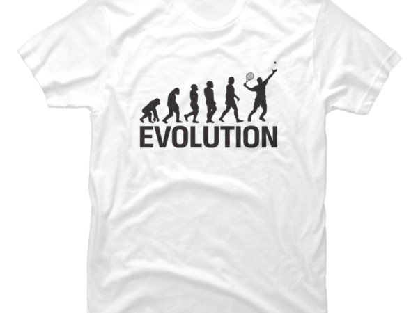 Tennis – evolution t shirt designs for sale