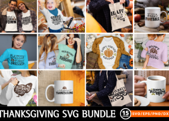 Funny Thanksgiving SVG Bundle