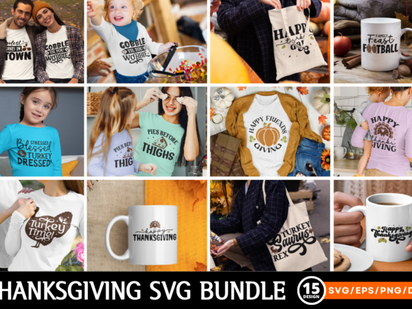 Funny thanksgiving svg bundle t shirt graphic design