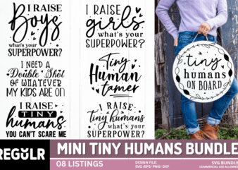 Tiny Humans svg Bundle t shirt designs for sale