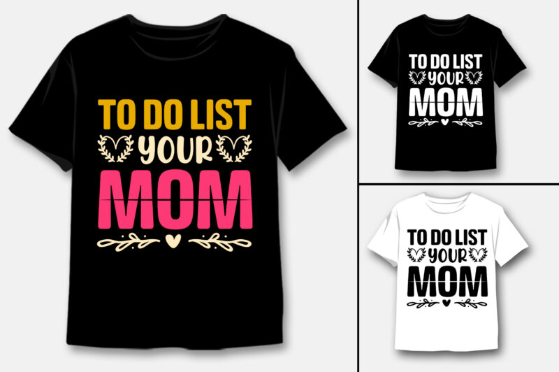 Mom Mama T-Shirt Design Bundle