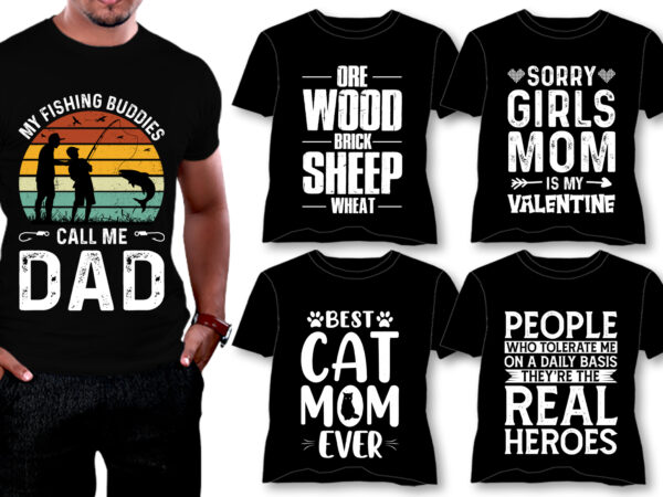 Trendy pod best t-shirt design bundle