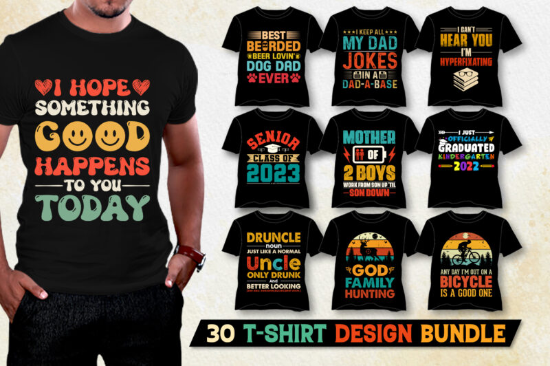 Trendy T-Shirt Design Bundle