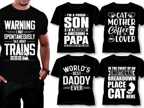 Trendy t-shirt design bundle Trendy t-shirt design bundle