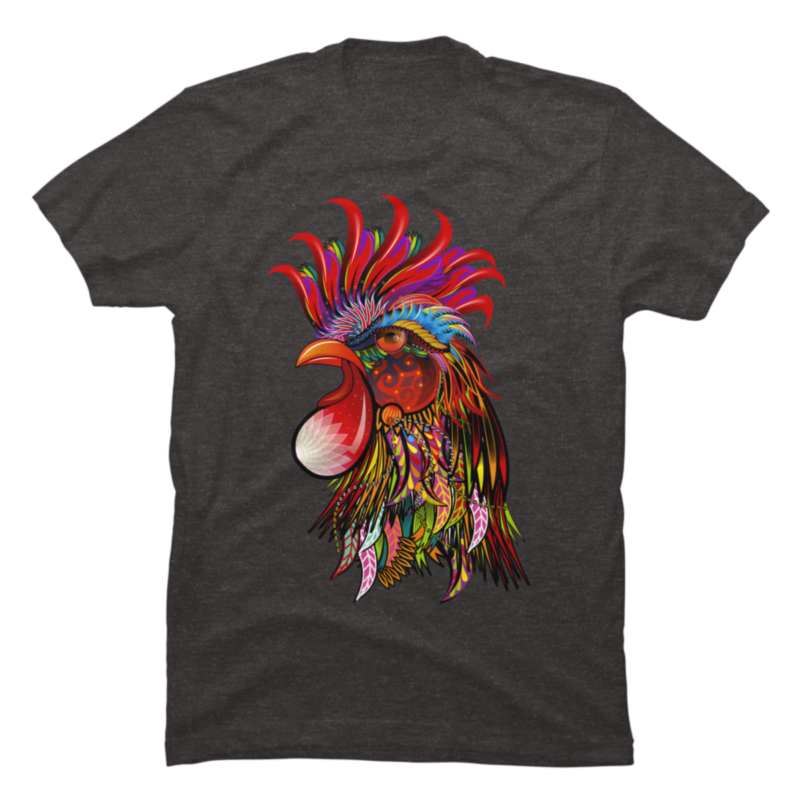 Tribal Rooster Head - Buy t-shirt designs