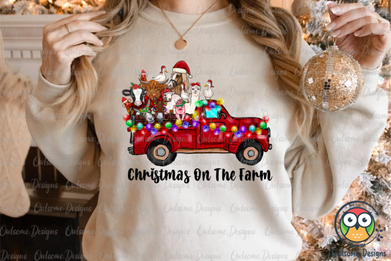 Truck Christmas PNG Sublimation