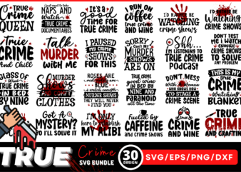 True Crime SVG Bundle