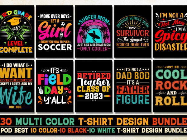 Typography t-shirt design bundle