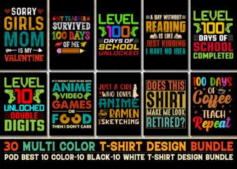 Typography T-Shirt Design Bundle