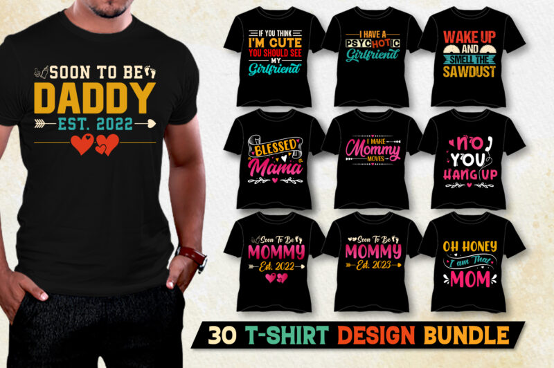 Typography T-Shirt Design Bundle