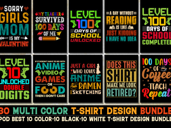 Typography t-shirt design bundle