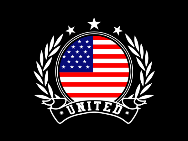 United america t shirt vector graphic