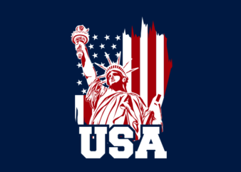 USA LIBERTY t shirt vector graphic