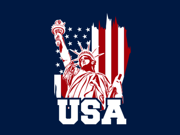 Usa liberty t shirt vector graphic