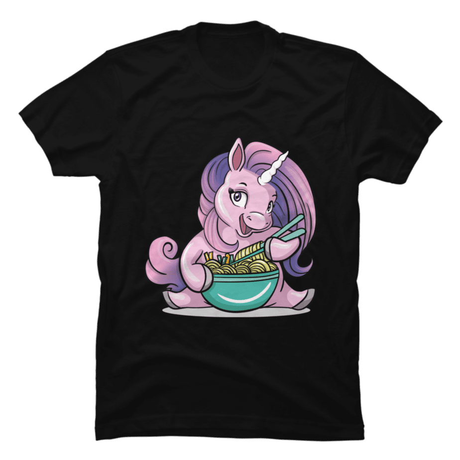 Unicorn Eating RamenUnicorn Eating Ramen present tshirt - Buy t-shirt ...