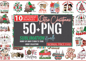 Christmas Retro Sublimation Bundle