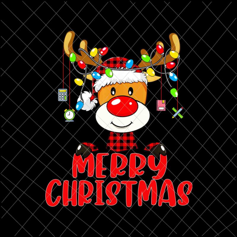 Merry Christmas Deer Squad Png, Deer Xmas Png, Deer Christmas Png, School Christmas Png, Kids Christmas Png