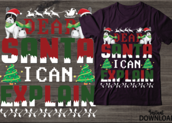 Dear Santa I Can Explain,Christmas Shirt, Women Christmas Shirt, Cute Christmas Shirt, Women Holiday Shirt, Farm Fresh Christmas Trees Truck Shirt, Christmas T-shirt, Christmas Family, Red Truck Shirt, Christmas Gift,