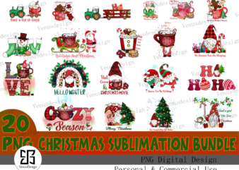 Christmas Sublimation Bundle t shirt vector file