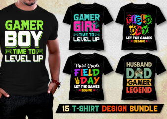 Video Game T-Shirt Design Bundle