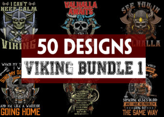 Viking Design Bundle 1 – 50 Designs – 90% OFF
