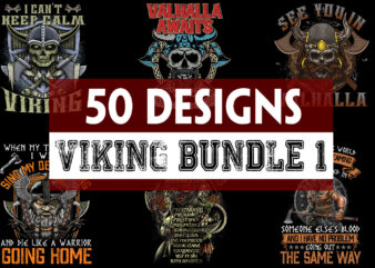 Viking design bundle 1 - 50 designs - 90% off