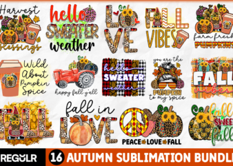Vintage Autumn Sublimation Bundle t shirt vector art