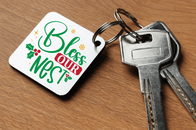 Christmas Keychain SVG Bundle