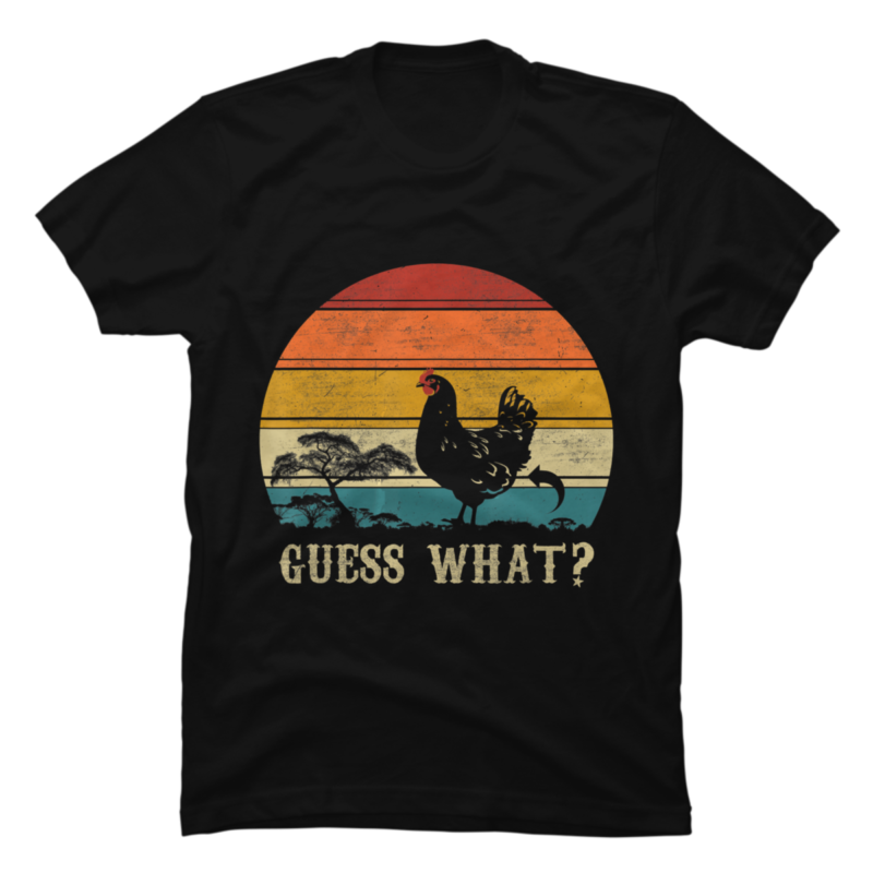 Vintage Guess What TShirt Chicken Butt ! Farmer Gift Funny