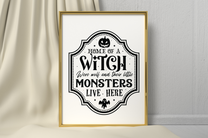 Vintage Halloween Sign Svg Bundle