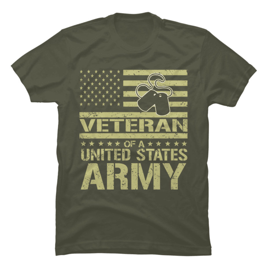 Vintage Patriotic US Army Camo Veteran American Flag Design - Buy t ...