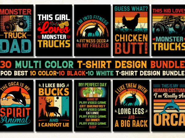 Vintage sunset t-shirt design bundle