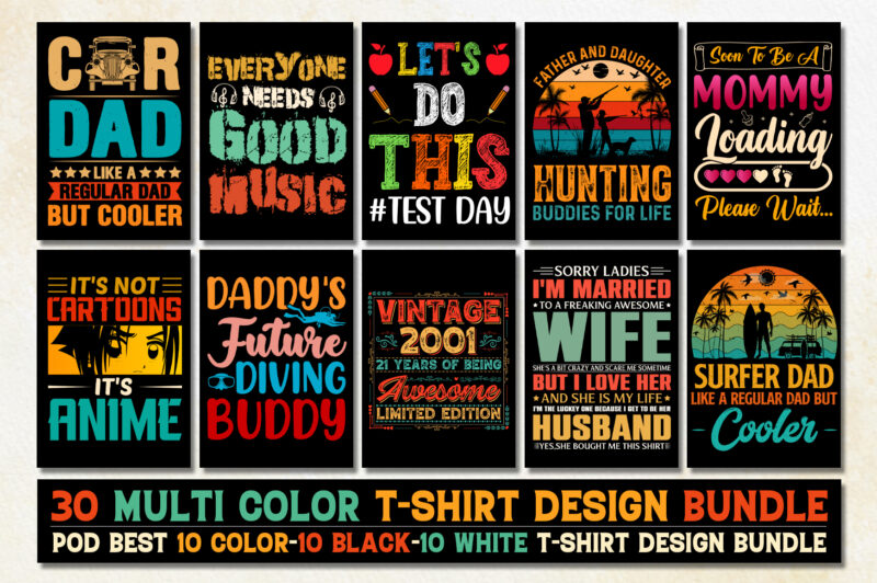 Vintage T-Shirt Design Bundle