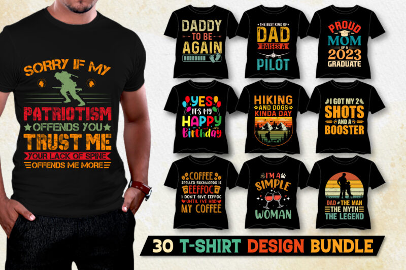 Vintage T-Shirt Design Bundle