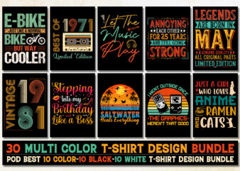 Vintage T-Shirt Design Bundle