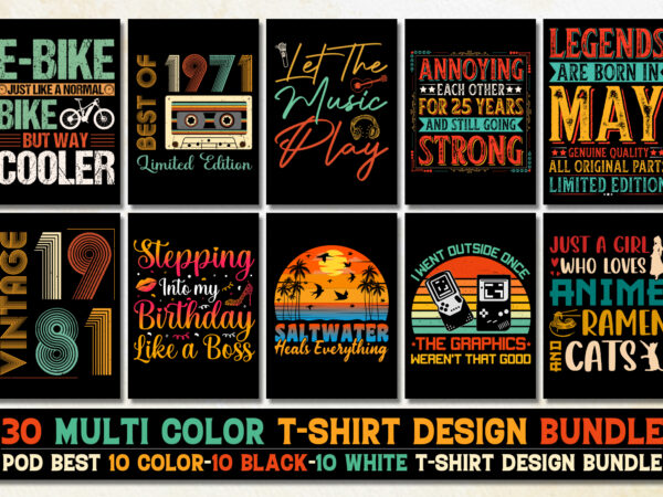 Vintage t-shirt design bundle Vintage t-shirt design bundle