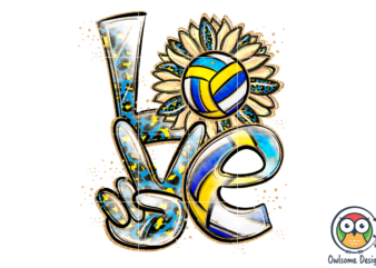 Volleyball Love Sublimation PNG Designs