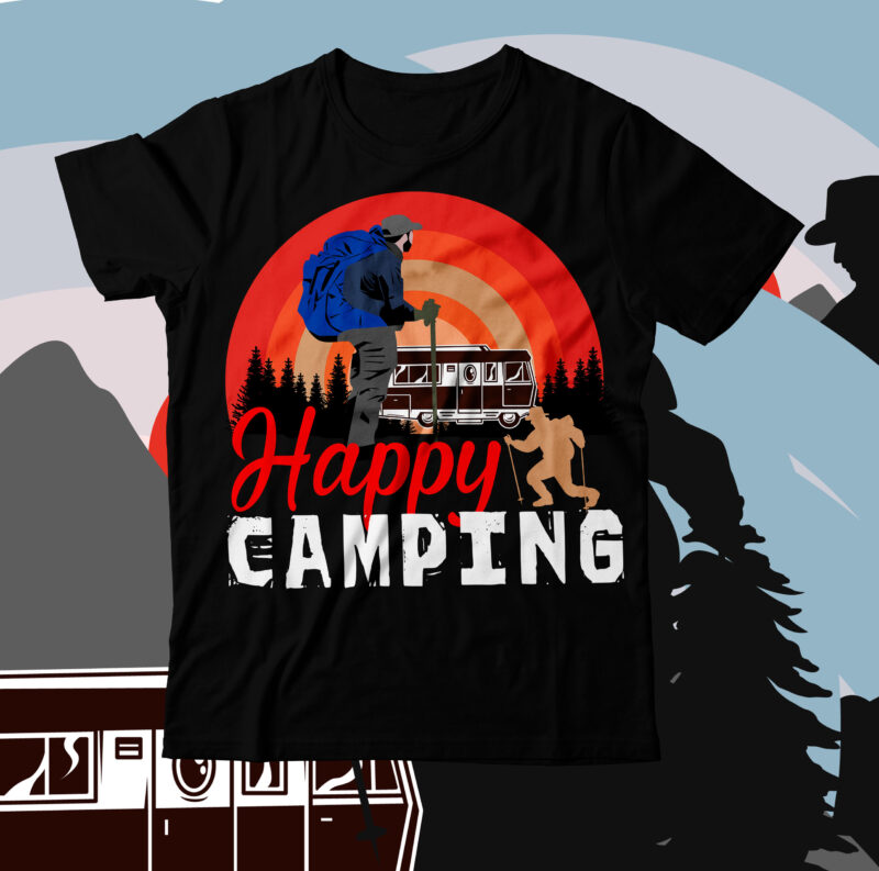 Camping T-Shirt Bundle , Camping T-Shirt camping T-shirt Desig,Happy Camper Shirt, Happy Camper Tshirt, Happy Camper Gift, Camping Shirt, Camping Tshirt, Camper Shirt, Camper Tshirt, Cute Camping ShirCamping Life Shirts,