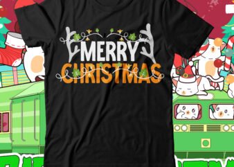 Merry Christmas T-Shirt Design , Merry Christmas SVG Cut File , Christmas SVG Mega Bundle , 220 Christmas Design , Christmas svg bundle , 20 christmas t-shirt design , winter