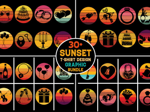 Wedding retro vintage sunset t-shirt graphic Wedding retro vintage sunset t-shirt graphic