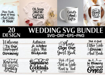 Wedding Svg Bundle t shirt design for sale