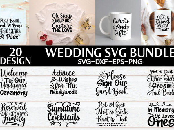 Wedding svg bundle t shirt design for sale